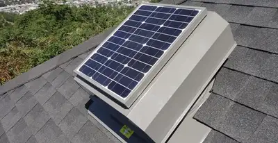attic fan installation services with energy-efficient roof-mounted ventilation system in Raleigh, NC
