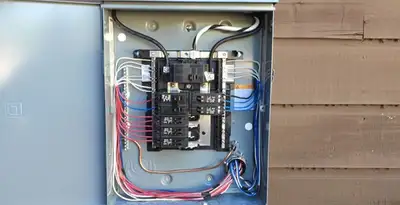electrical panel upgrade service featuring newly installed electrical panel wired by licensed electricians in Raleigh, NC