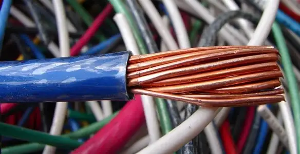 electrical wiring services showing exposed copper conductors and cable preparation in Raleigh, NC