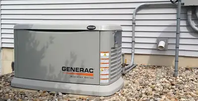 generator installation service featuring outdoor standby generator setup by licensed electricians in Raleigh, NC