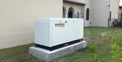 generator installation service showing standby generator professionally installed for residential power backup in Raleigh, NC
