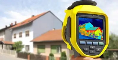 home energy audit service performing exterior thermal inspection to identify energy loss in Raleigh, NC