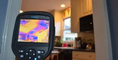 home energy audit service using thermal imaging to evaluate electrical efficiency inside a home in Raleigh, NC