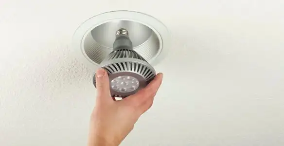 lighting installation service featuring recessed ceiling light installed by licensed professionals in Raleigh, NC