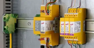 lightning surge protection system with surge suppressors installed by electrical service professionals in Raleigh, NC