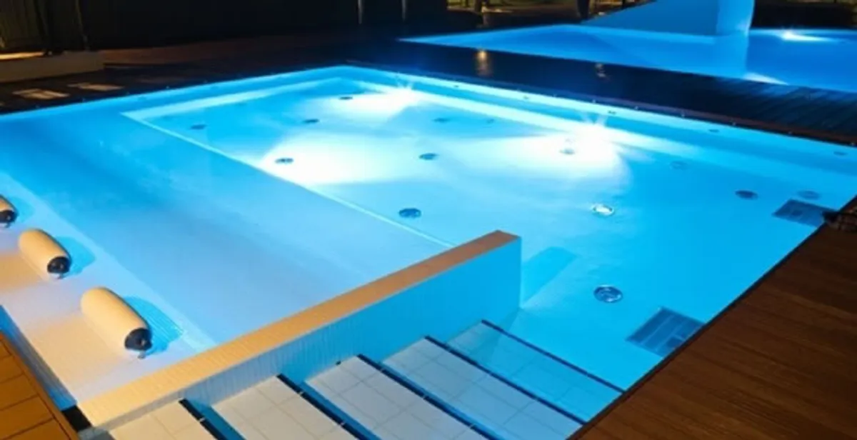 pool light installation and repair services providing modern illuminated pool lighting in Raleigh, NC