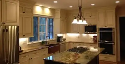 Recessed lighting installation enhancing interior lighting by professional electricians in Raleigh, NC