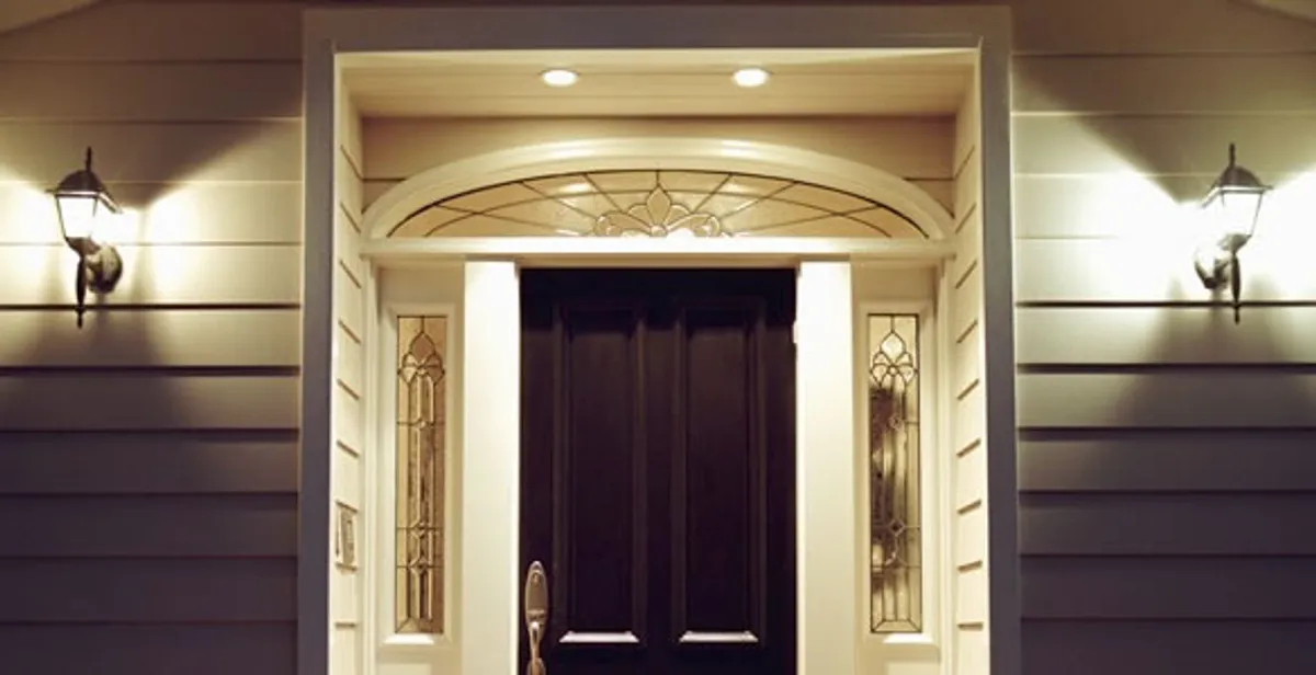 security light installation services with professionally installed entryway lighting in Raleigh, NC