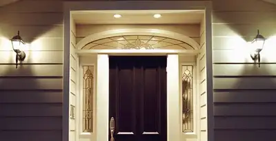 security light installation services with professionally installed entryway lighting in Raleigh, NC