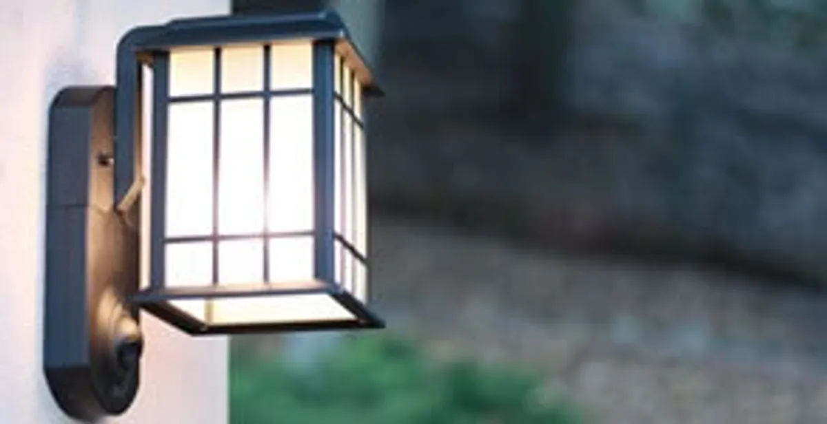 security light installation services with professionally mounted exterior wall light in Raleigh, NC
