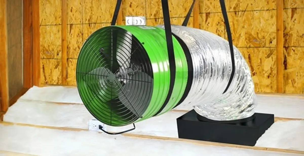 whole house fan installation services with professionally mounted ventilation fan system in Raleigh, NC