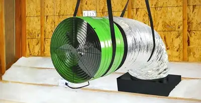 whole house fan installation services with professionally mounted ventilation fan system in Raleigh, NC